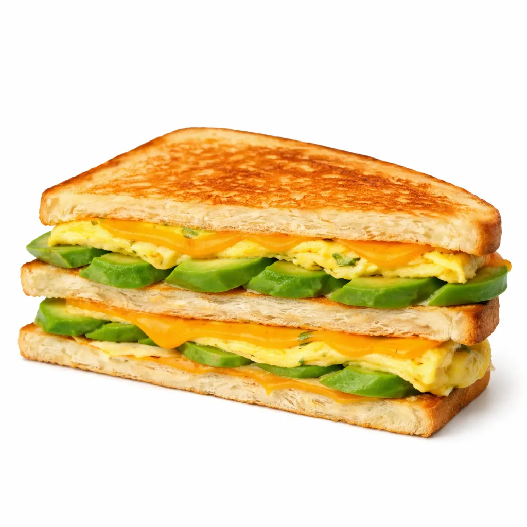 Toast Avocat omelette