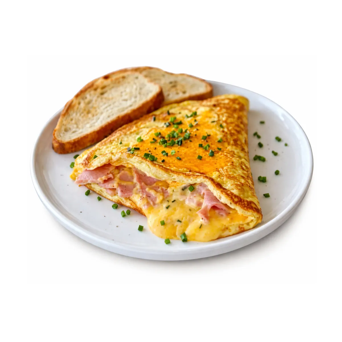 Omelette luncheon fromage