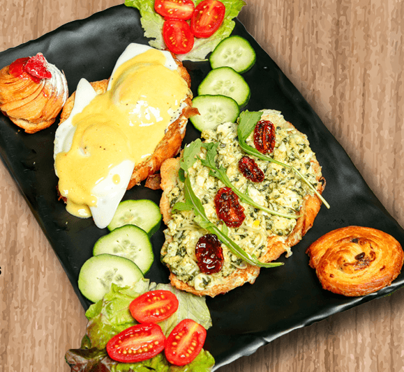 Croissant Duo 2 (Hollandaise+Épinards)