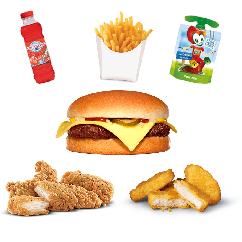 Option 2: Panini/Sandwich + 2 Croquettes + Frites