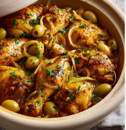 Tajine Poulet aux Olives