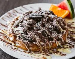 Gaufre au nutella oreo