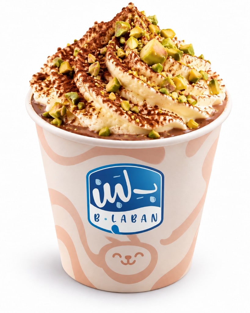Chocolat chaud tiramisu pistache