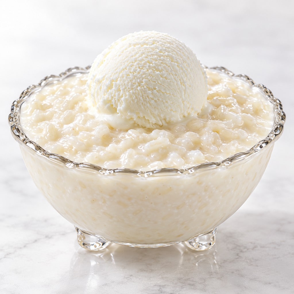 Riz glace au lait