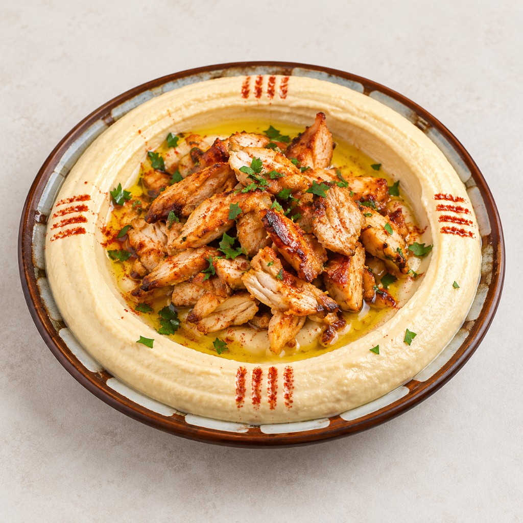 Houmous au Poulet