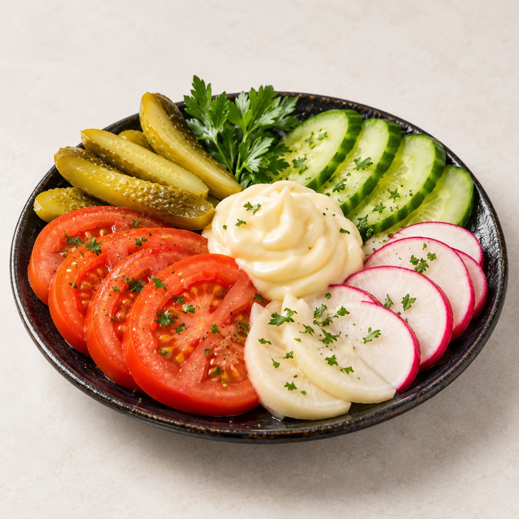 Légumes et Mayonnaise