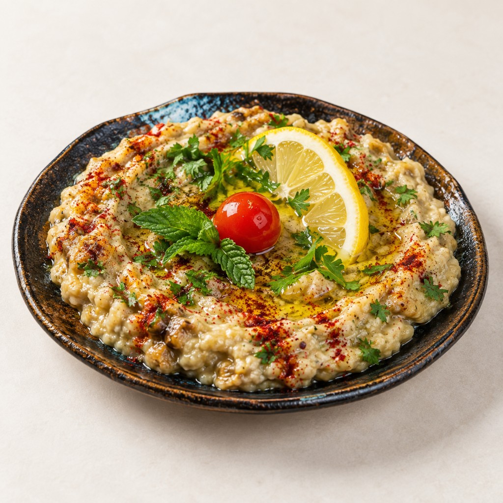 Mutabal au Tahini