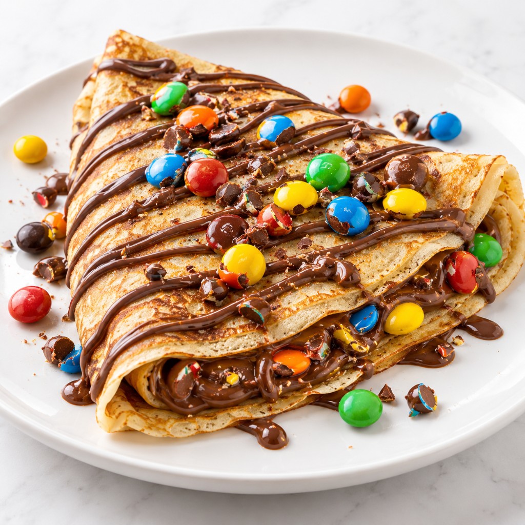 Crêpe Nutella M&M's