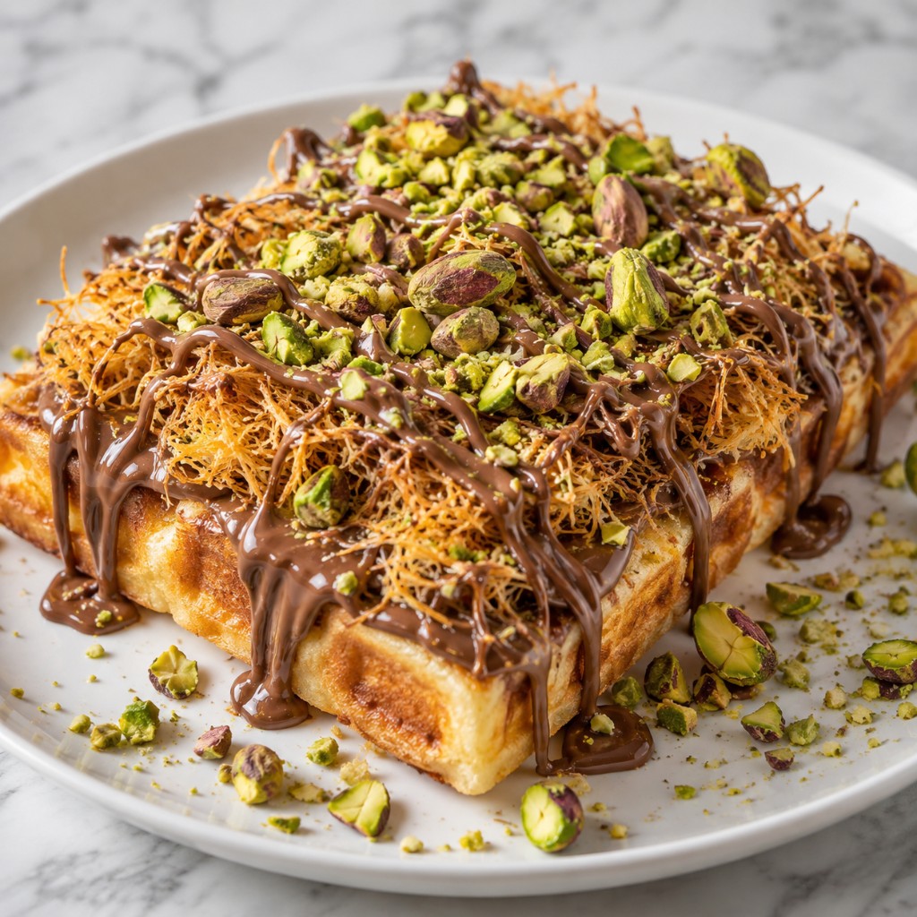 Gaufre Nutella Konafa Pistache (Dubai)