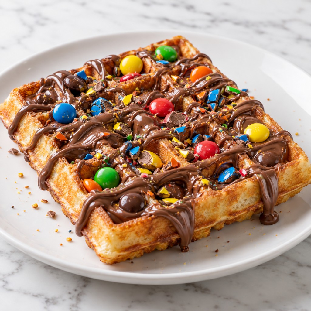 Gaufre Nutella M&M's