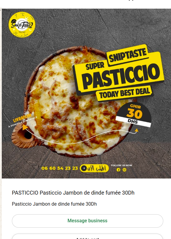Pasticcio Jambon de dinde fumée