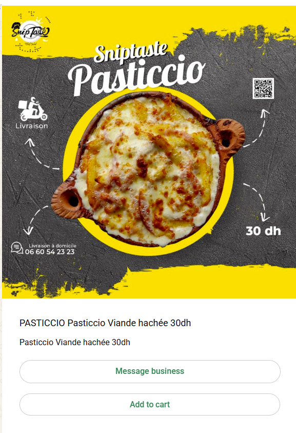 Pasticcio Viande hachée